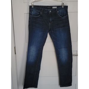Aeropostale Men's Slim Straight Blue Jeans (33W x 32L)